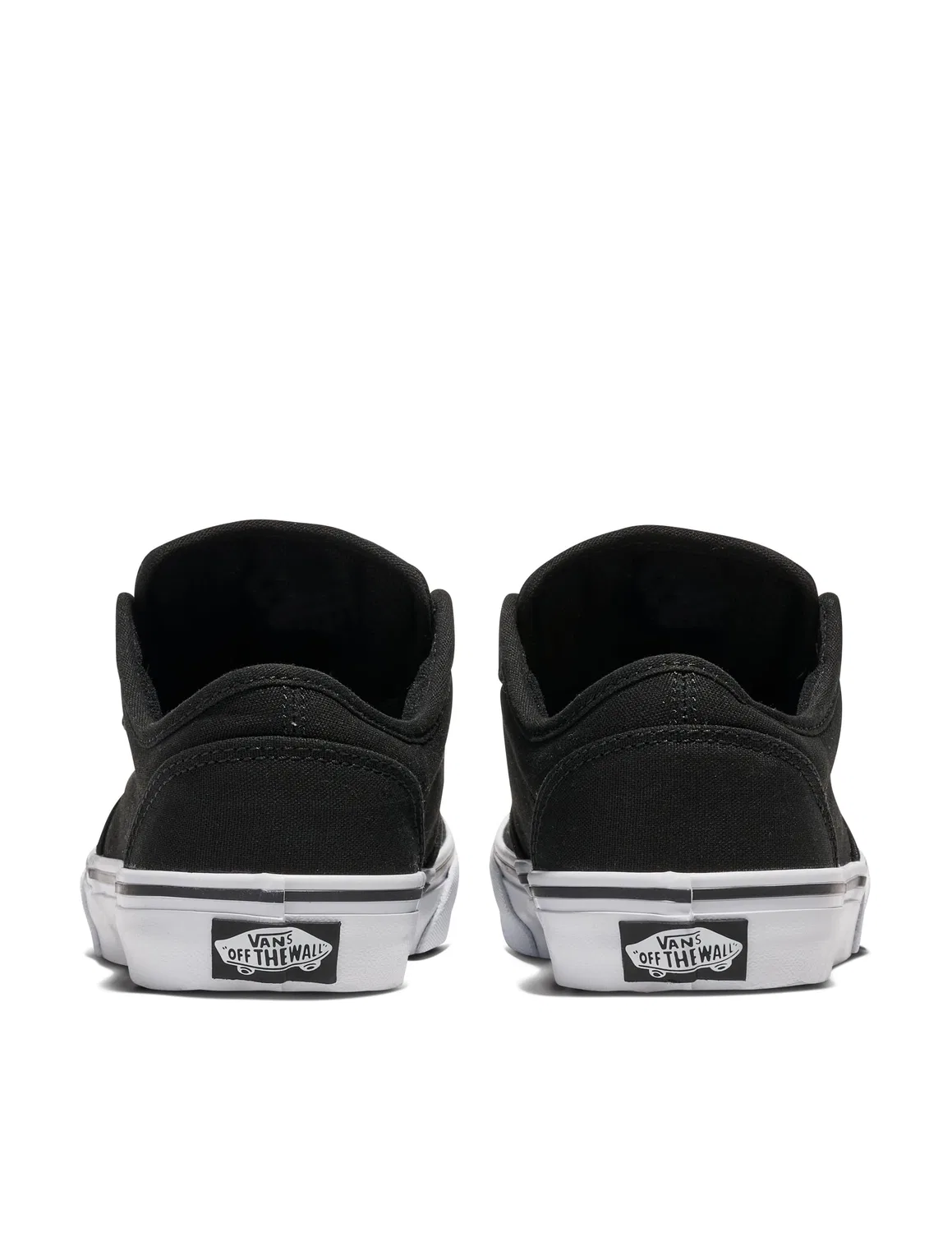 Детские кроссовки на шнуровке Vans Atwood, Black And White — фото 3