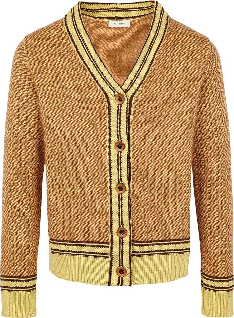 

Кардиган Wales Bonner Clarinet Cardigan 'Pale Yellow/Brown', желтый