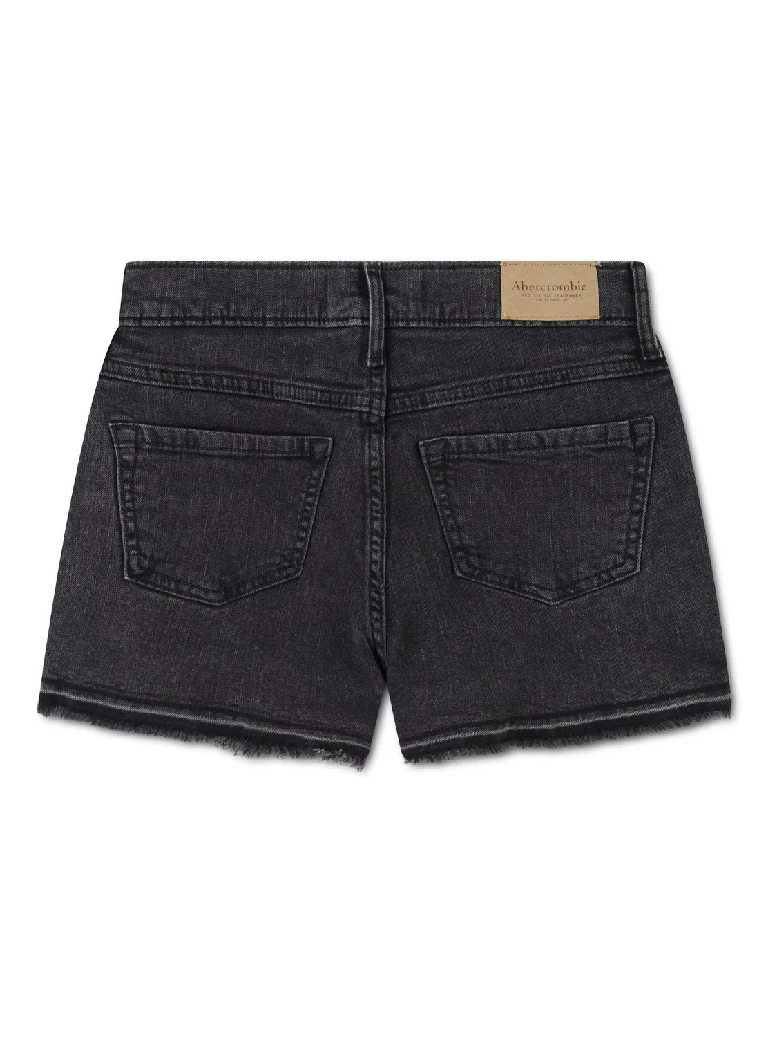 Шорты джинсовые, высокая посадка, расслабленный крой Abercrombie & Fitch, серый — фото 2