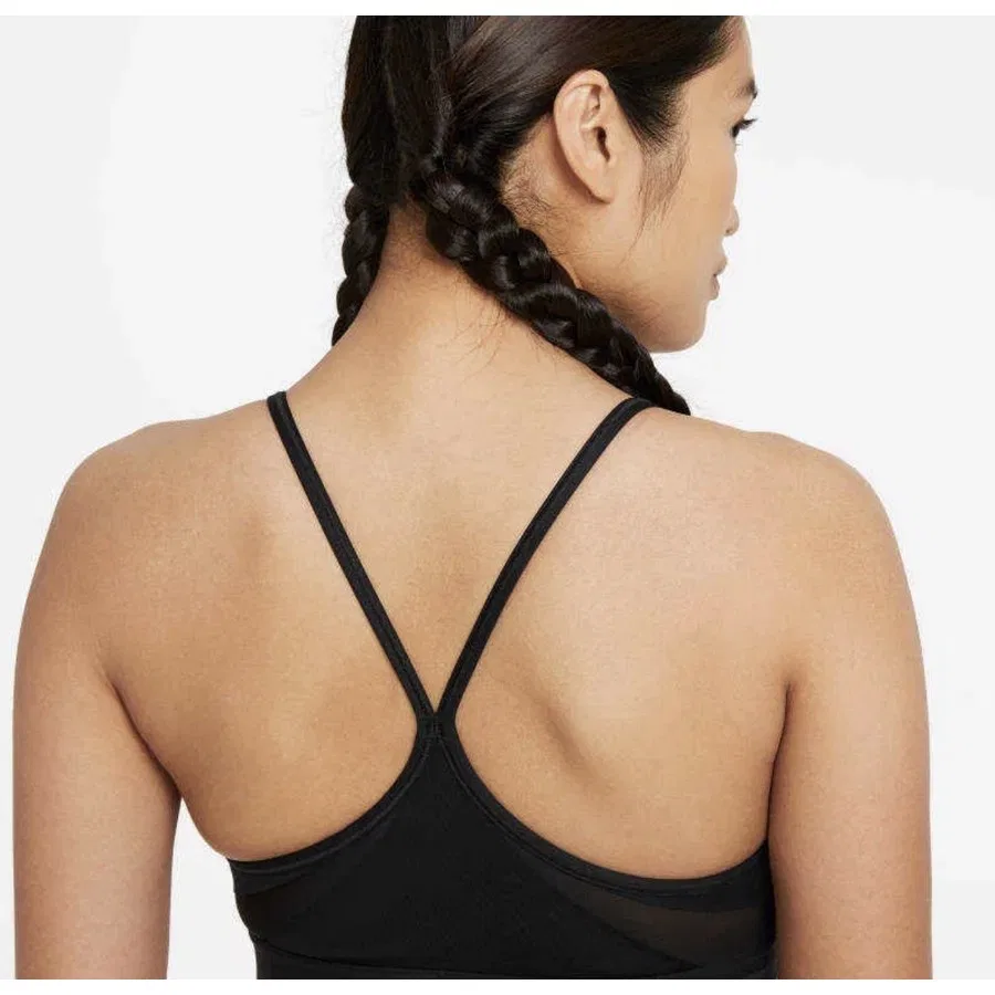 Спортивный бюстгальтер Nike Dri-FIT Indy V-Neck Bra, Черный — фото 4