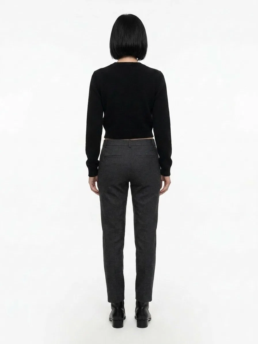 Женский пуловер с круглым выворотом Black Cashmere Sweatshirt Dolce & Gabbana, Black — фото 2