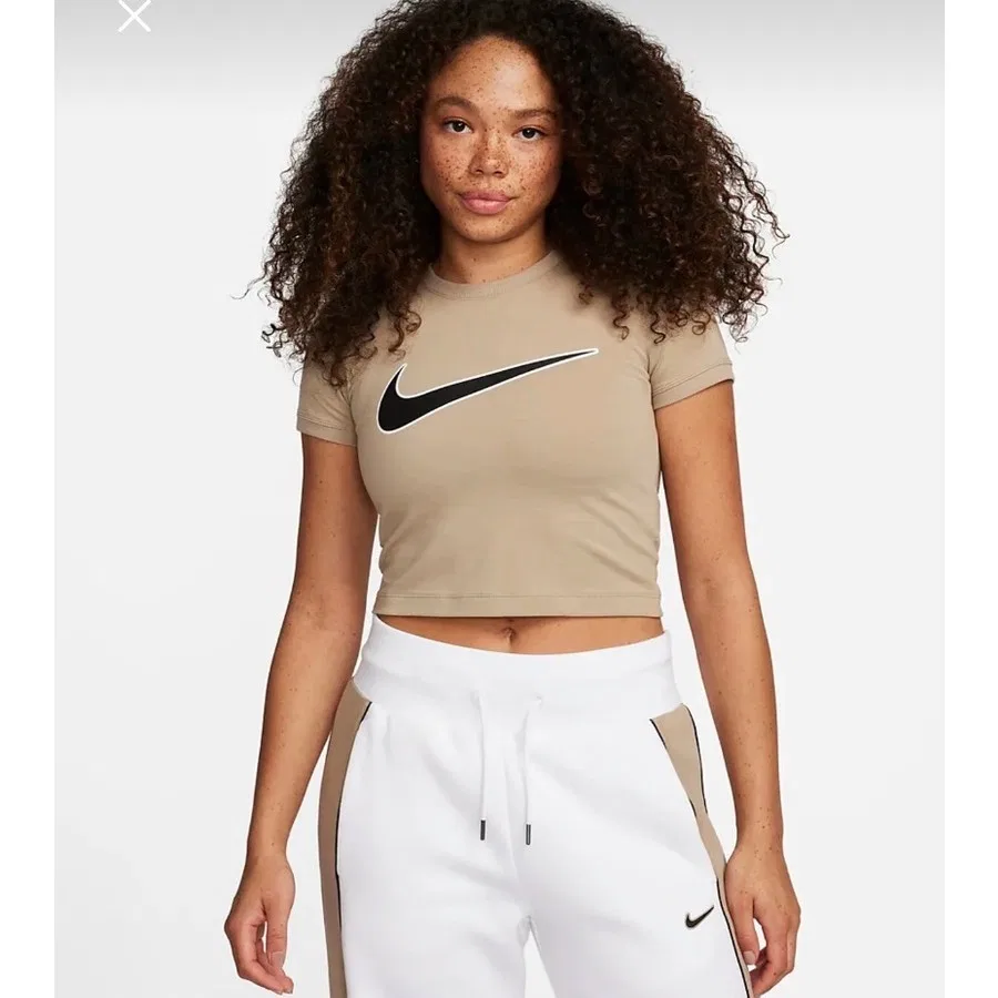 Футболка женская с коротким рукавом Nsw Tee FV5310-247 Nike, Кремовый
