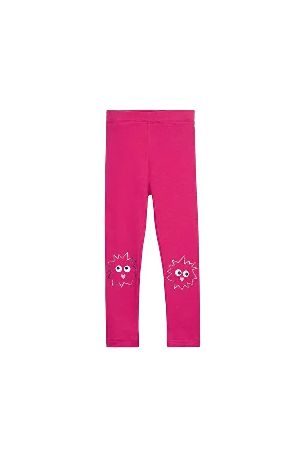 Детские леггинсы для девочек с принтом Crazy Eyes Lovetti, Fuchsia