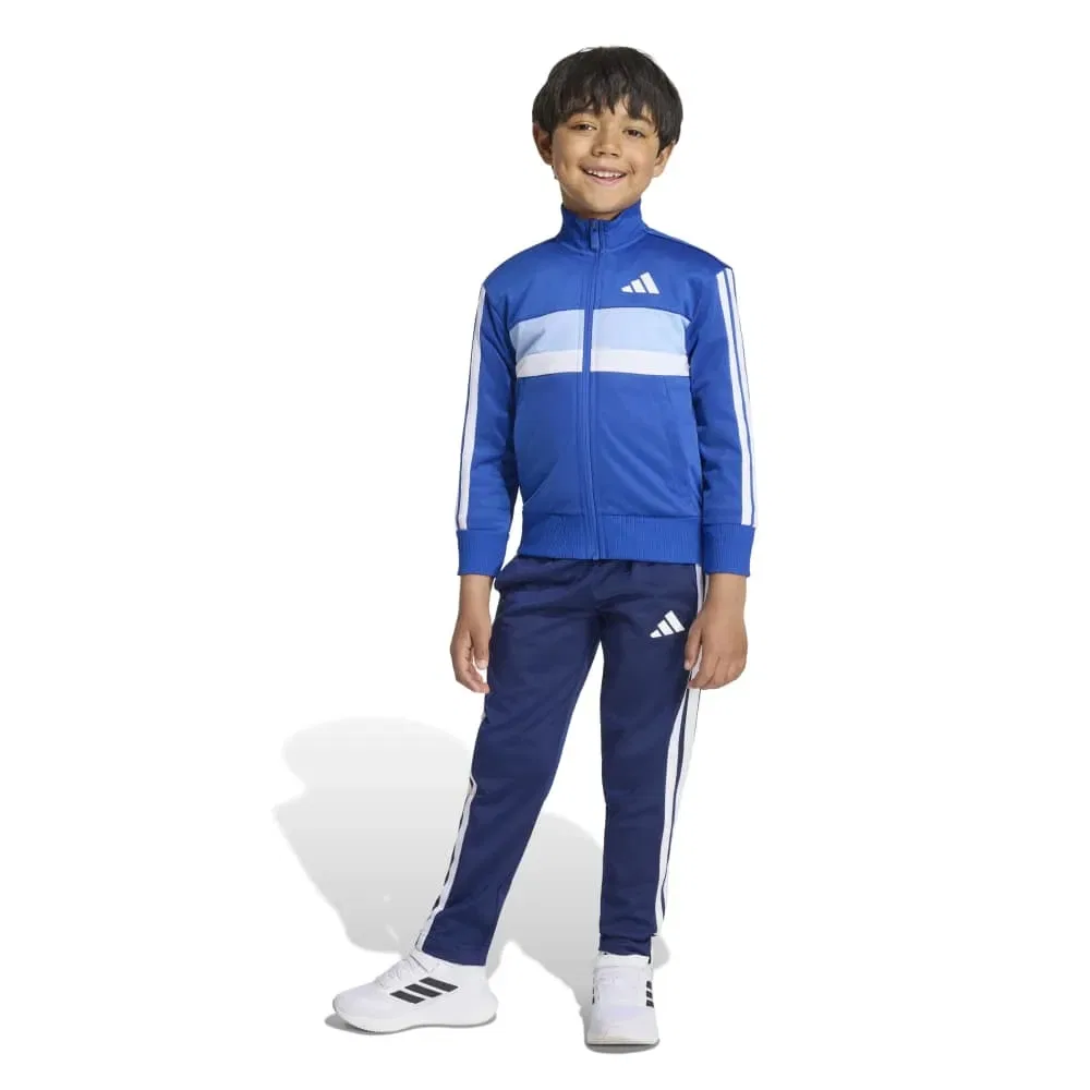 Детский спортивный костюм с принтом Tiberio 3-Stripes Tricot Adidas, Blue