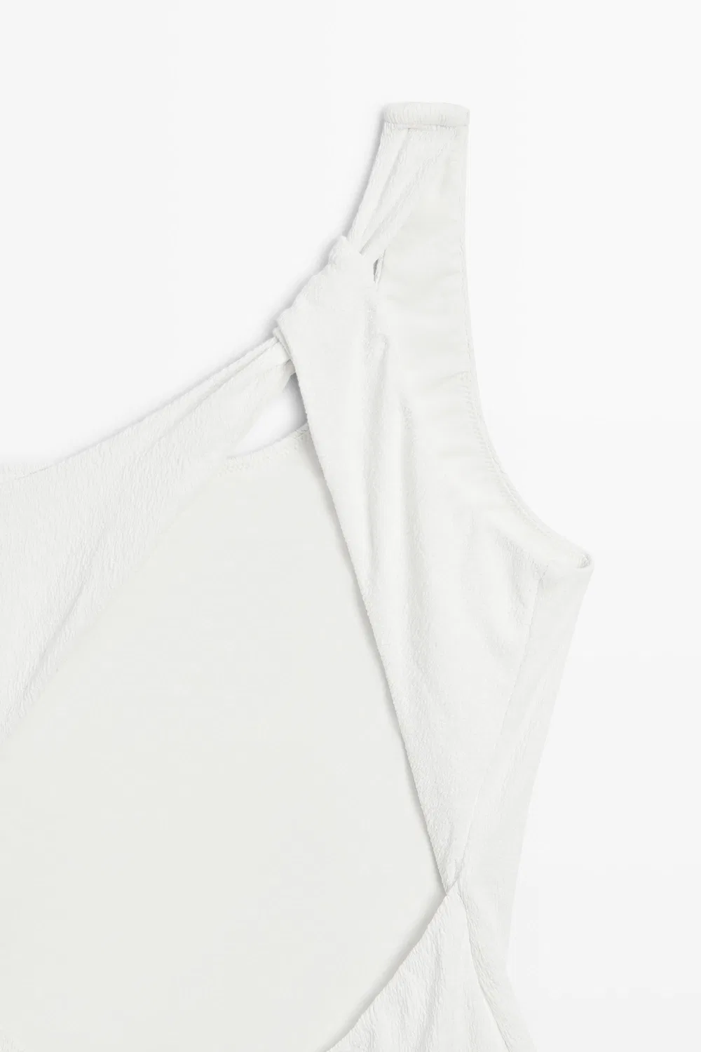 Купальник Massimo Dutti, асимметричный, кремовый — фото 3