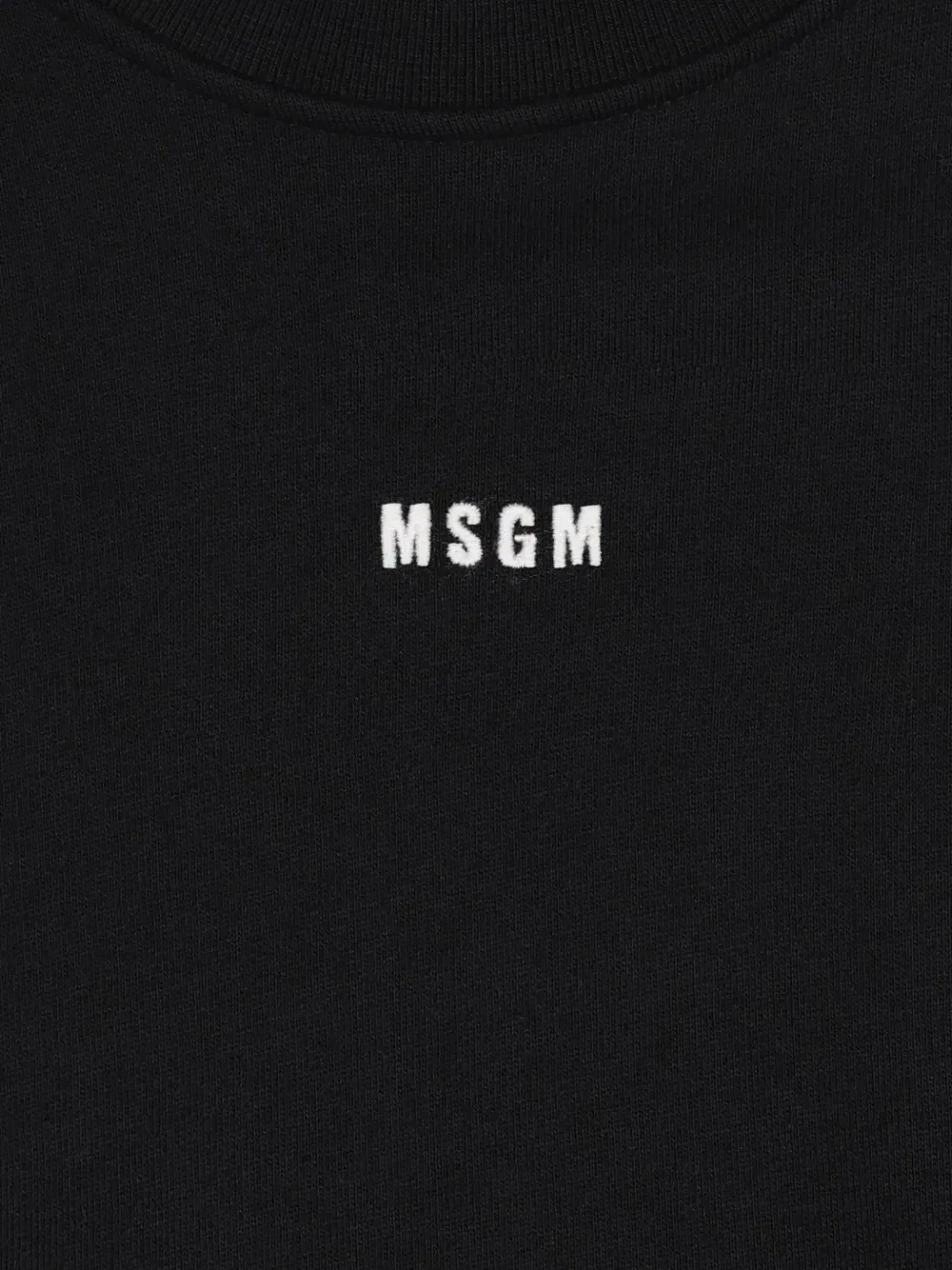 Платье мини с логотипом Msgm Kids, черный — фото 3