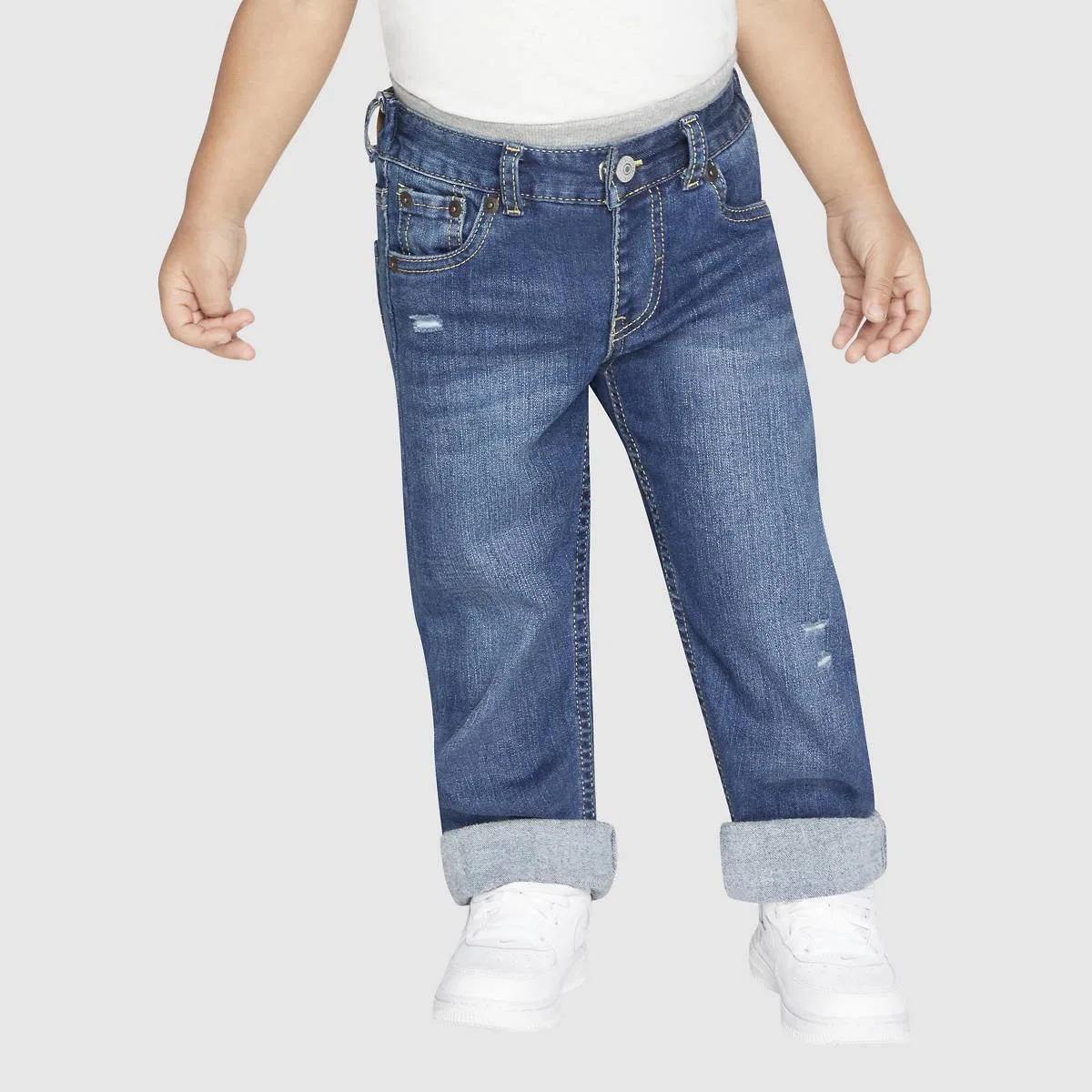 Джинсы Murphy прямого кроя на резинке для мальчиков 2T-4T Levi's, Pch - Medium Wash