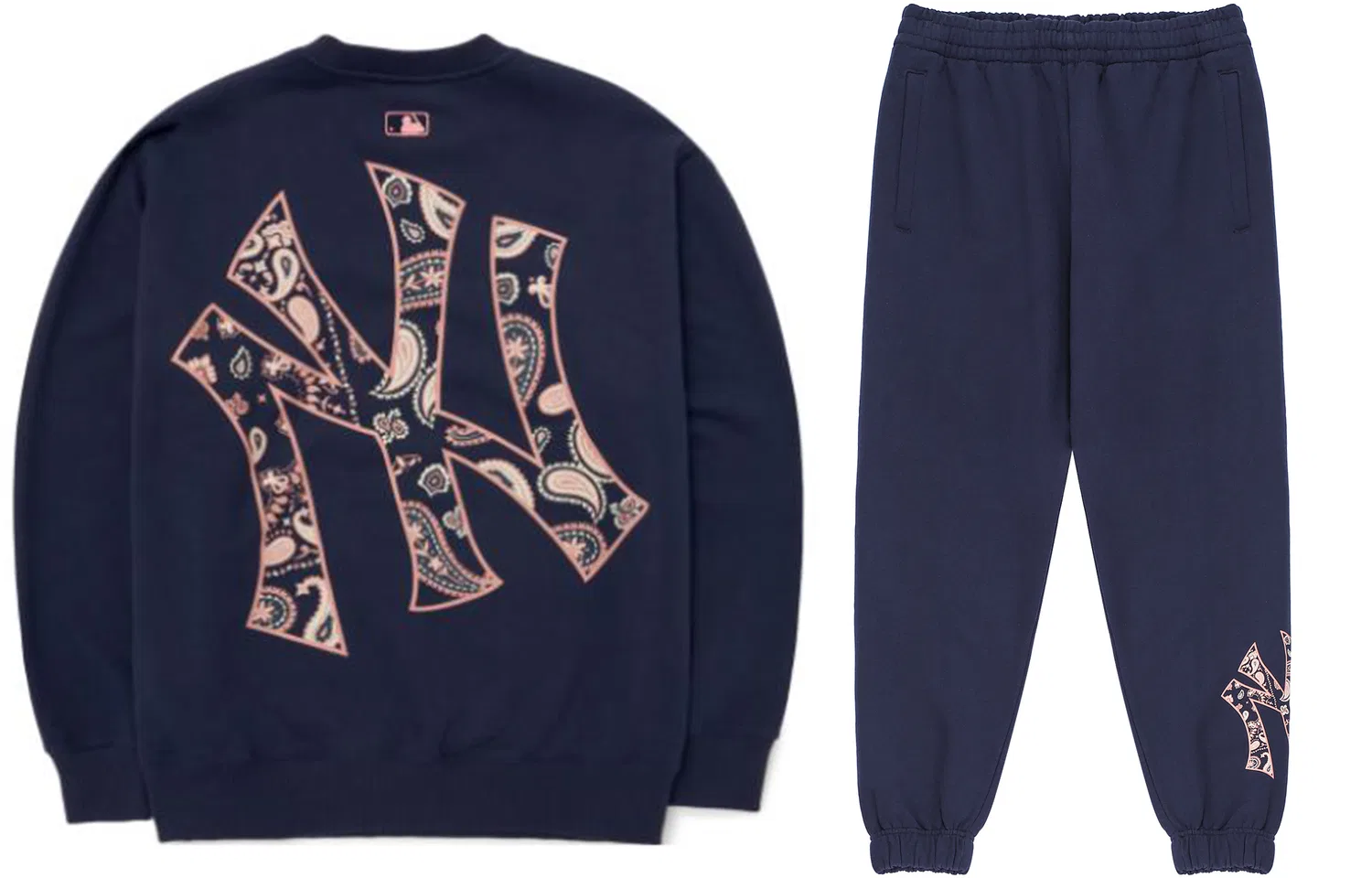 Детский комплект свитшотов с принтом New York Yankees MLB, Navy Blue
