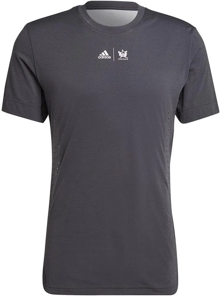 Мужская футболка теннисная с принтом adidas, Carbon