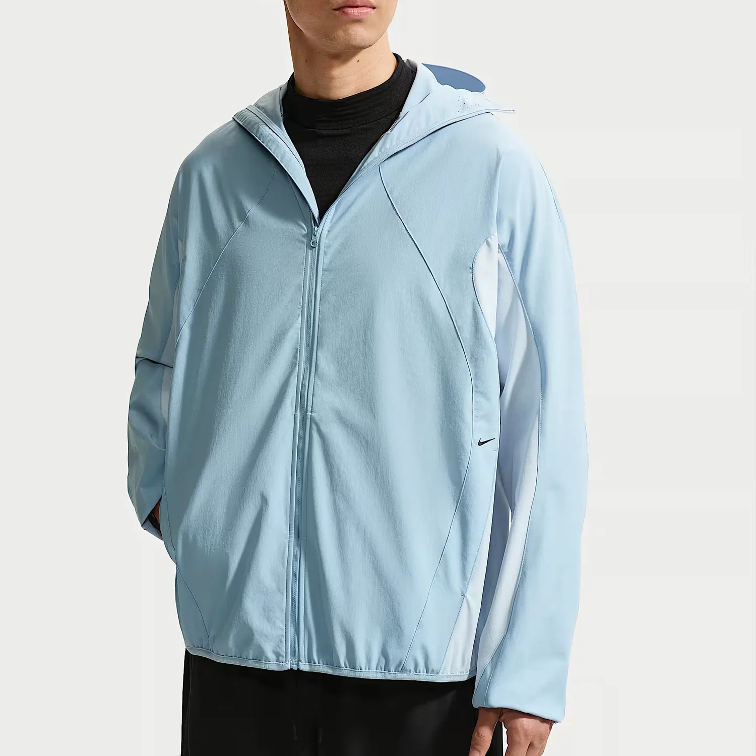 Куртка с капюшоном Nike Dri Fit, Light Armory Blue/Soccer Gray/Black — фото 3