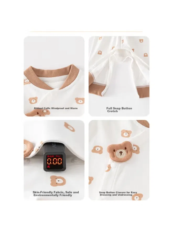 Комплект детской домашней одежды с высокой посадкой и защитой живота Babyprints, синий — фото 2