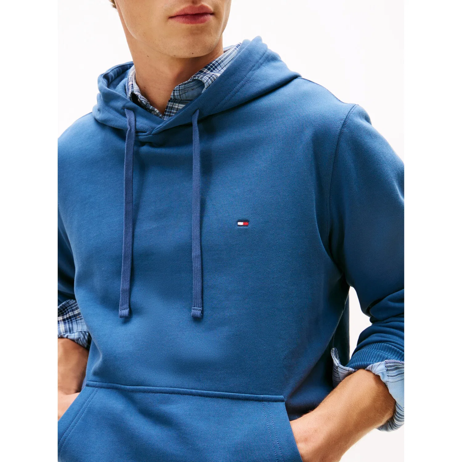 Мужской худи с капюшоном и утяжками Tommy Hilfiger, Aegean Sea — фото 2