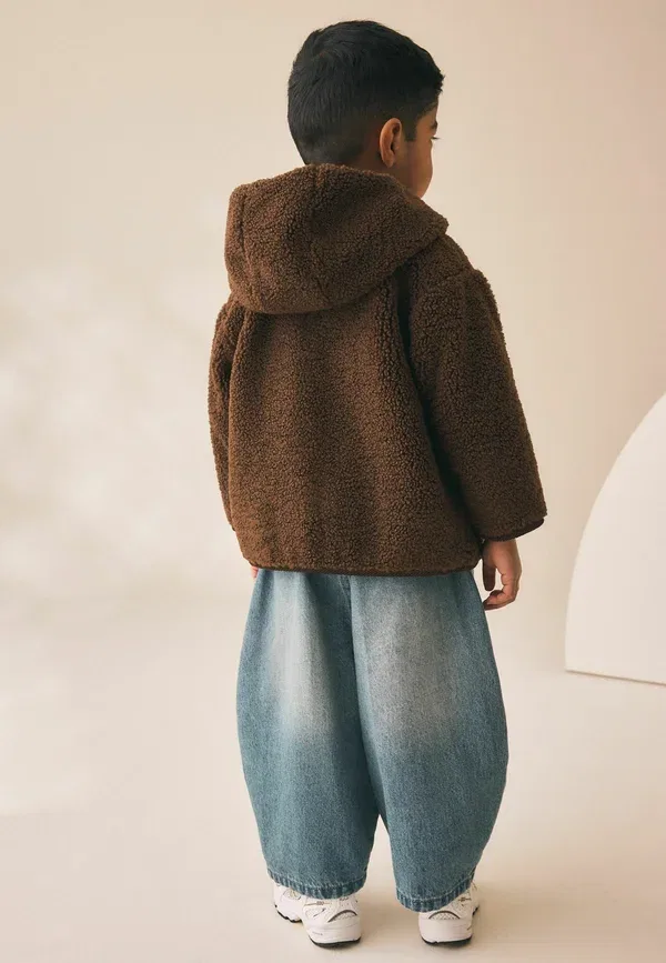 Куртка флисовая Fleece jacket Next, шоколадный коричневый — фото 2