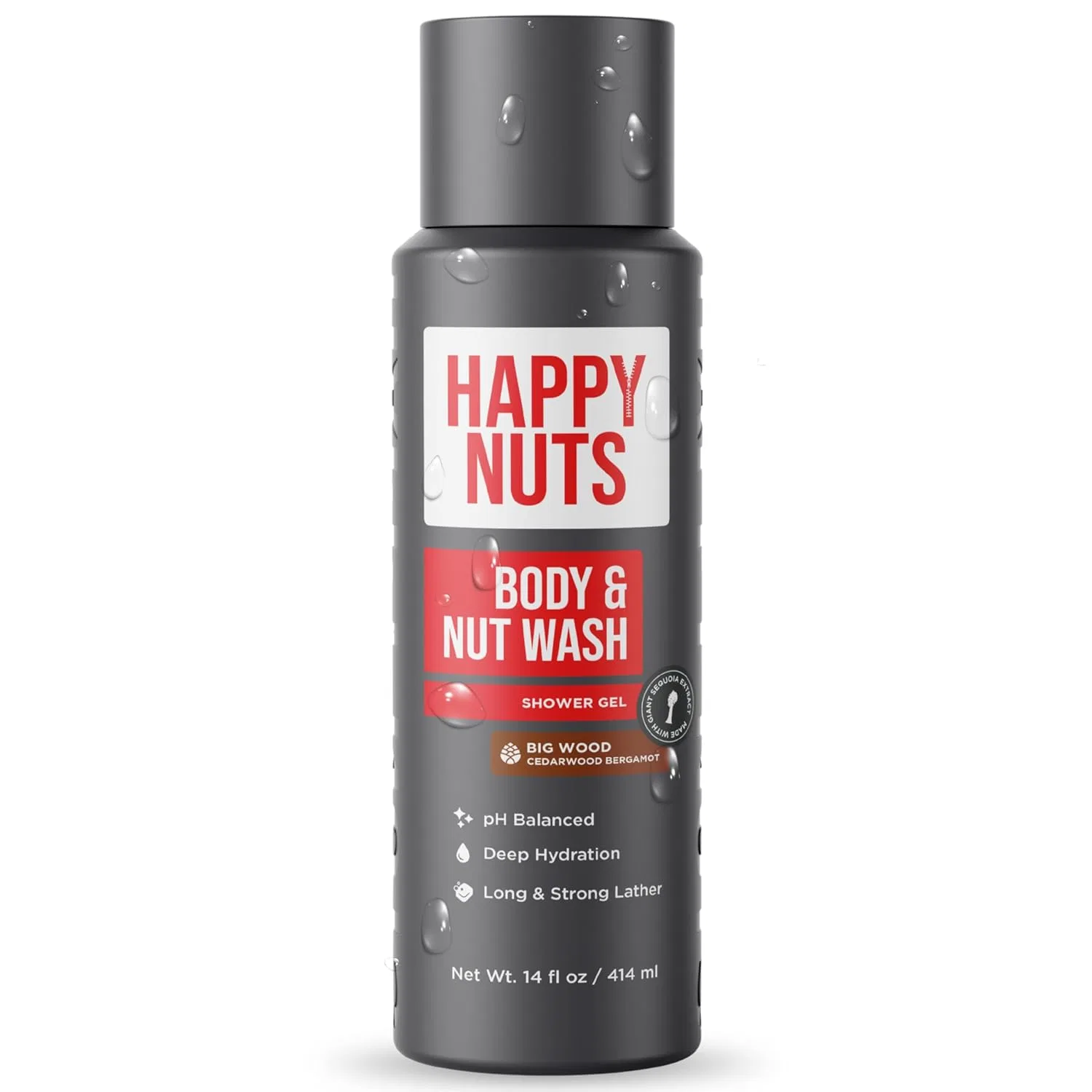 Гель для душа Sandalwood, HAPPY NUTS, 480 мл
