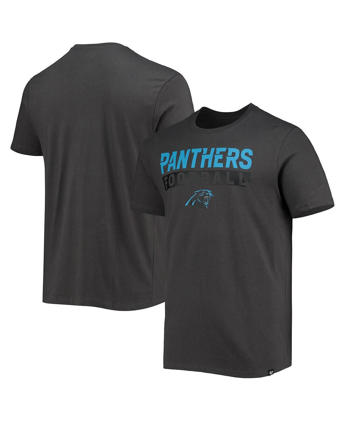

Мужская футболка '47 charcoal carolina panthers dark ops super rival '47 Brand, мульти