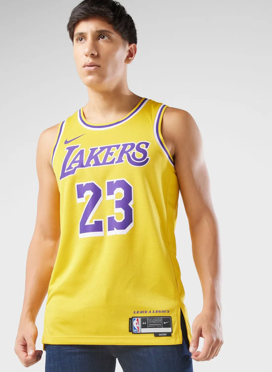 Майка без рукавов с принтом Los Angeles Lakers Swingman Icon Nike, желтый