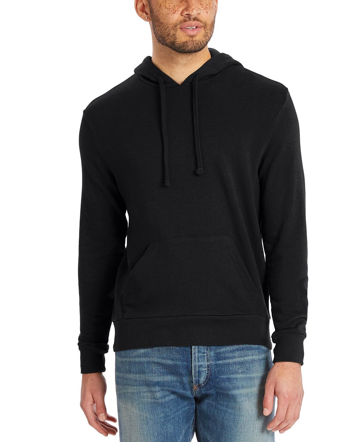 

Мужская выстиранная худи terry the champ Alternative Apparel, черный