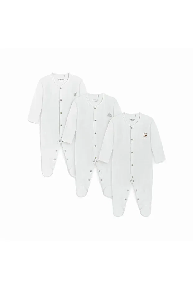 Детский комплект пижам с вышивкой Nubo Baby, White