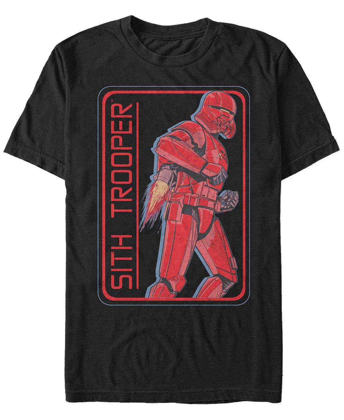 

Звездные войны мужская футболка с коротким рукавом rise of skywalker retro sith trooper jet pack Fifth Sun, черный