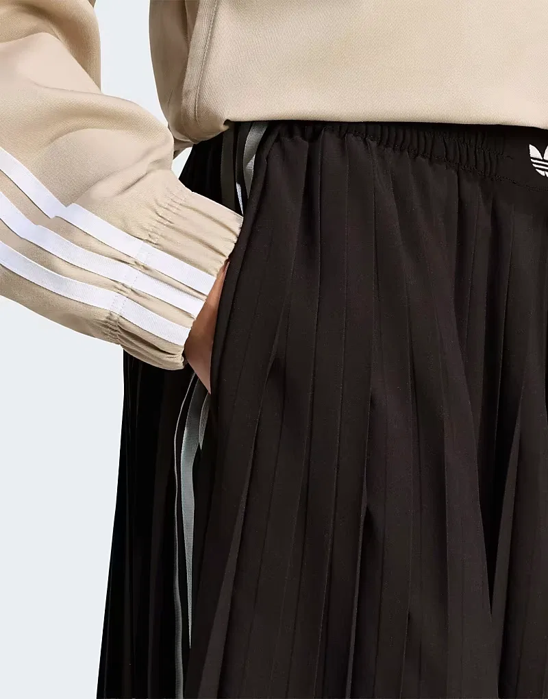 Спортивные брюки Adidas Originals Plisse 3s, ночной коричневый — фото 3