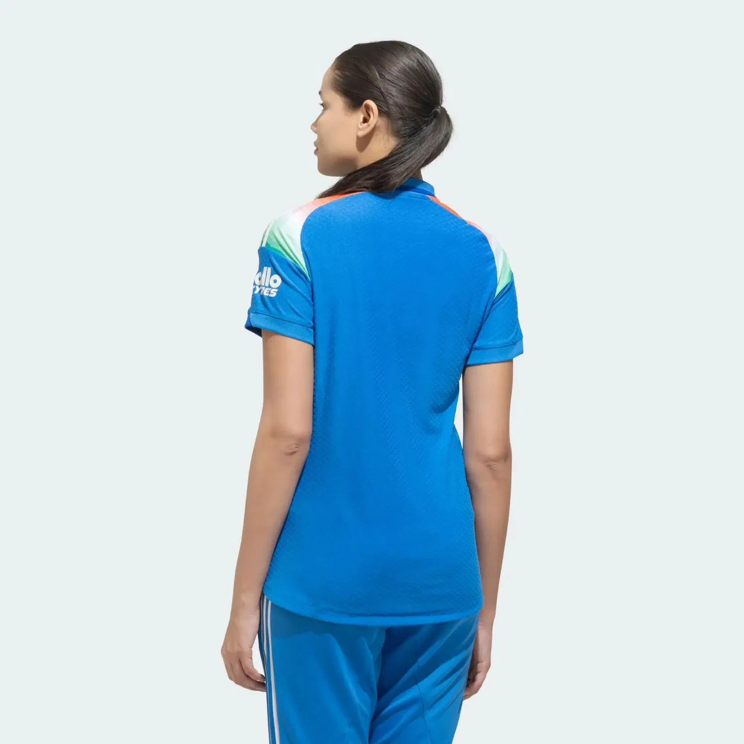 Мужская футболка с технологией Climacool+ Индия Cricket ODI Adidas, Blau — фото 2