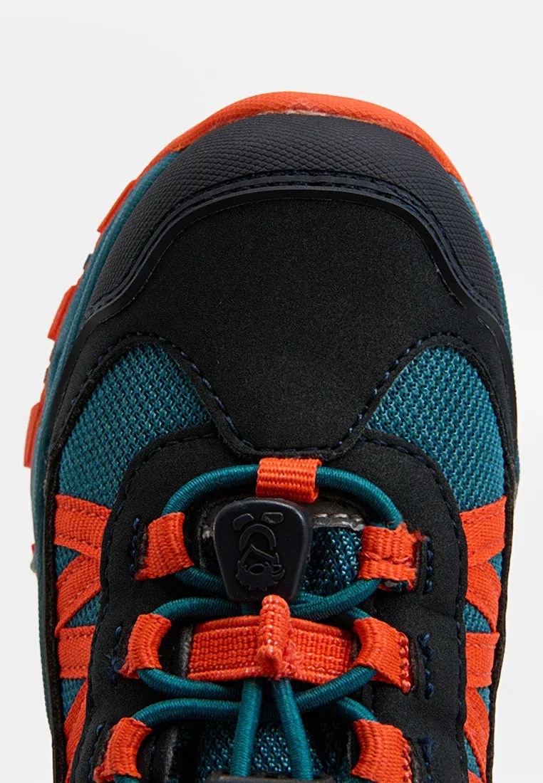 Детские низкие походные ботинки унисекс - походные ботинки Trollkids, Stormy Blue Flame Orange Black — фото 4