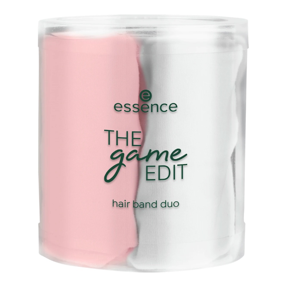 Набор повязок на голову Essence The Game Edit Hair Band Duo, белый/розовый
