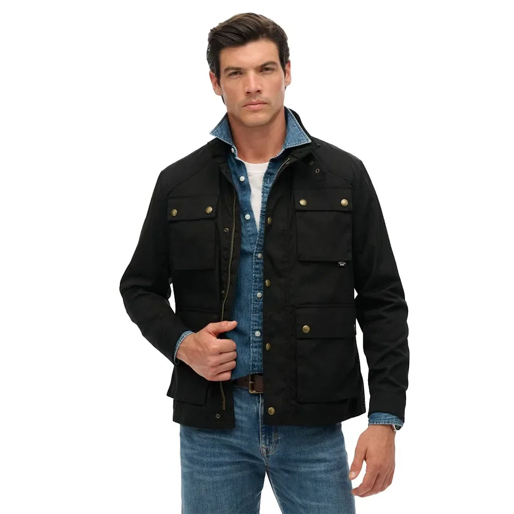 Куртка Superdry Merchant Wax Racer, черный