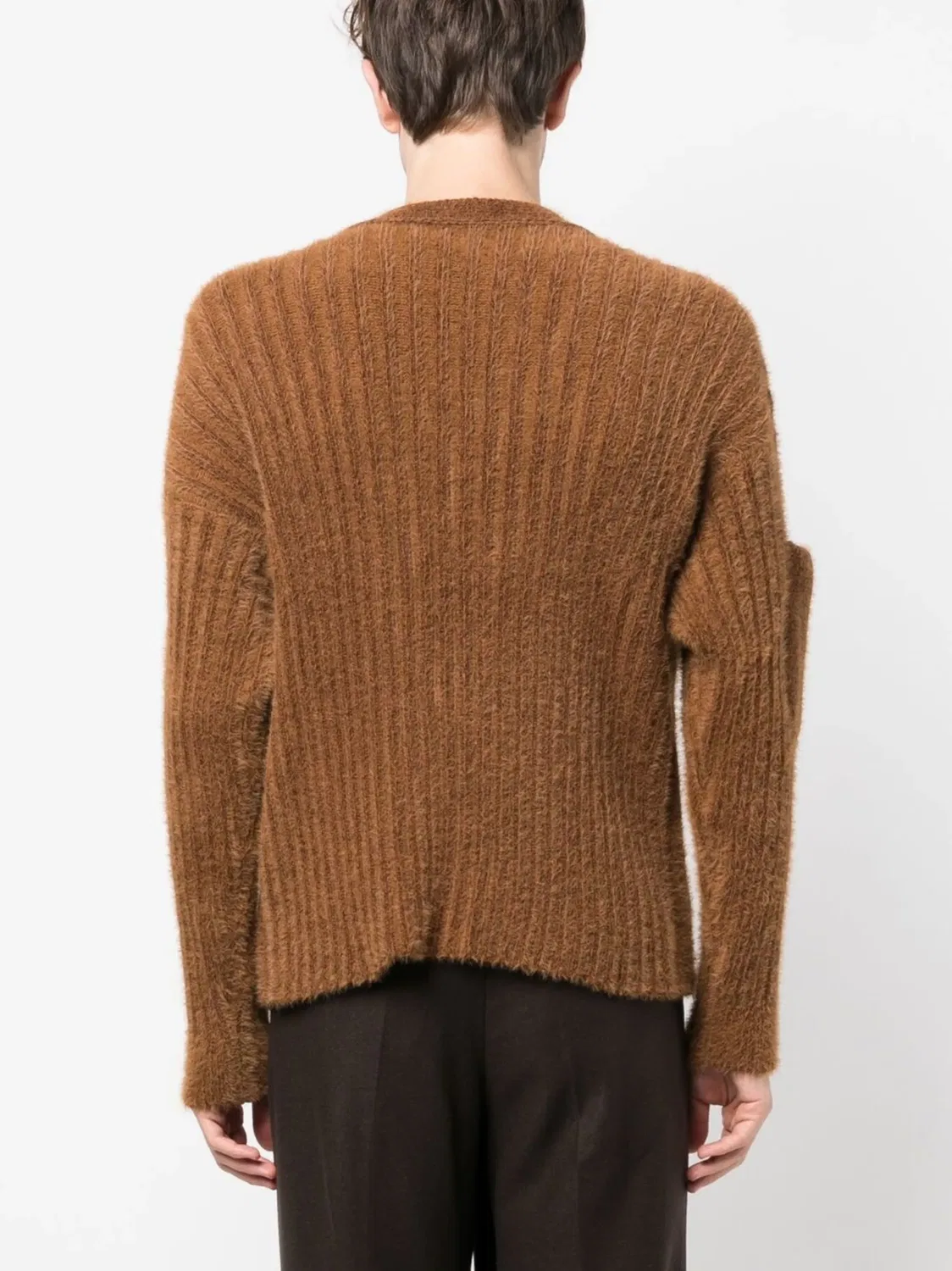 Кардиган Neve с карманами на рукавах Jacquemus, восковой коричневый — фото 4