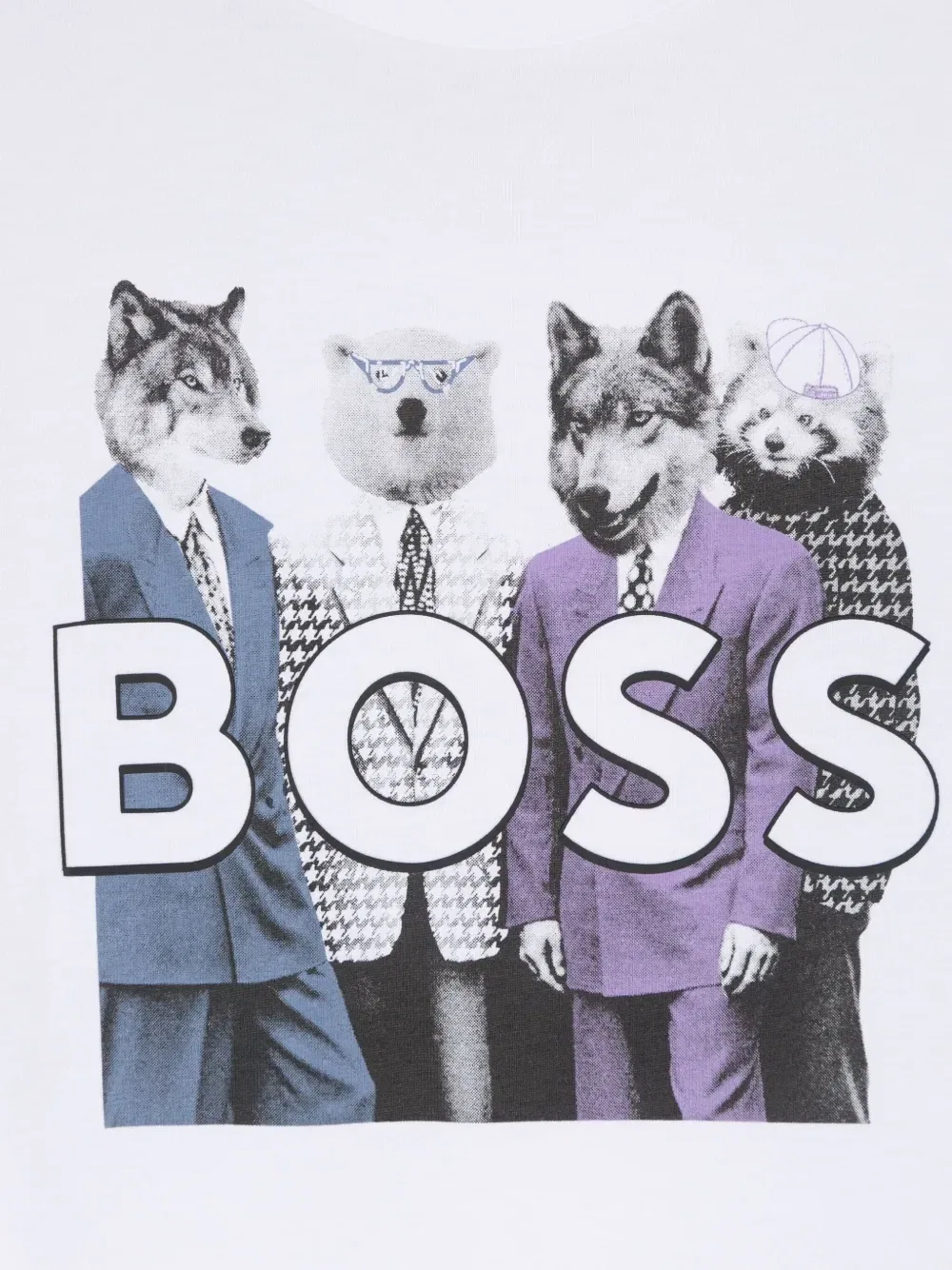 Футболка с принтом Boss Kidswear, белый — фото 3