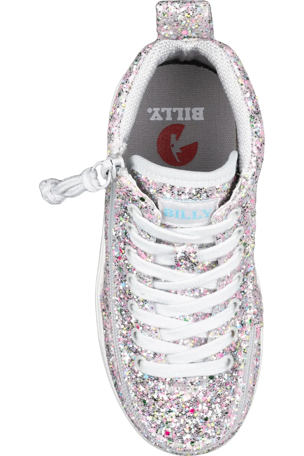 Кроссовки детские на молнии Classic D|R II BILLY Footwear, Silver Glitter — фото 2