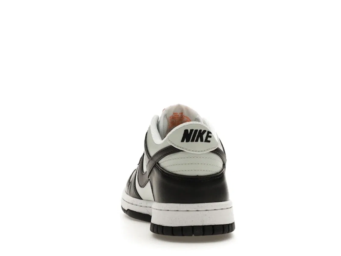 Детские кроссовки Lifestyle с принтом Nike Dunk Low Nike, Black/Light Silver/Bright Mandarin/Medium Ash — фото 4