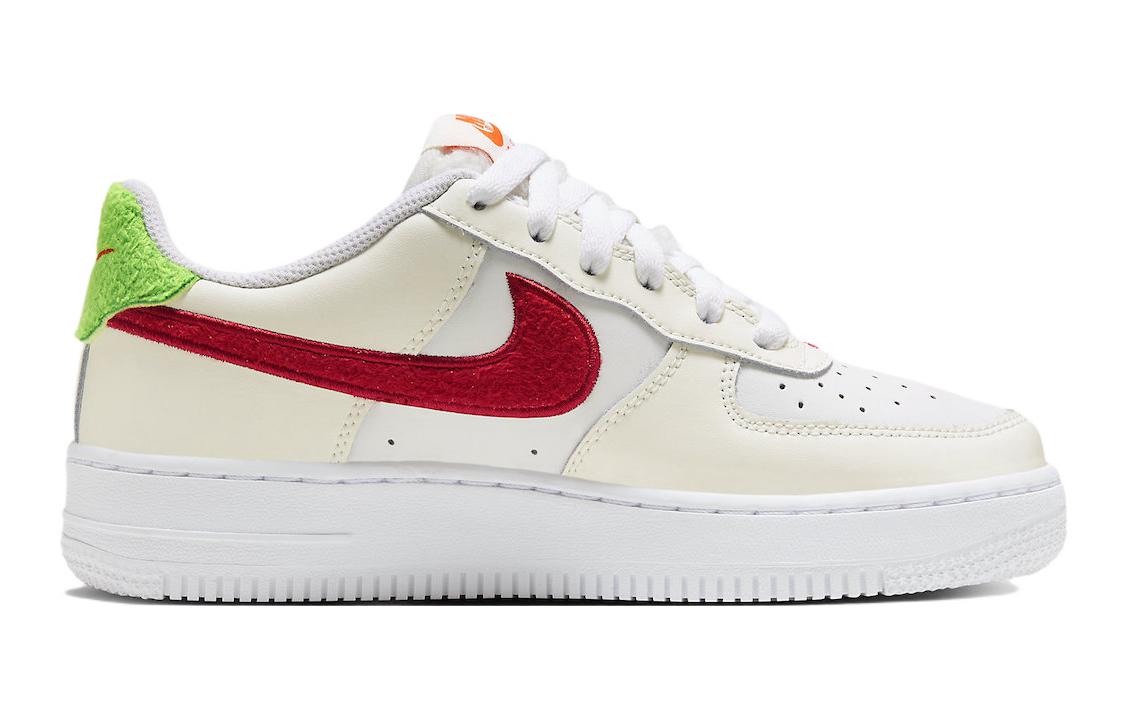 Кроссовки Nike Air Force 1 LV8 GS, белый/оранжевый — фото 2