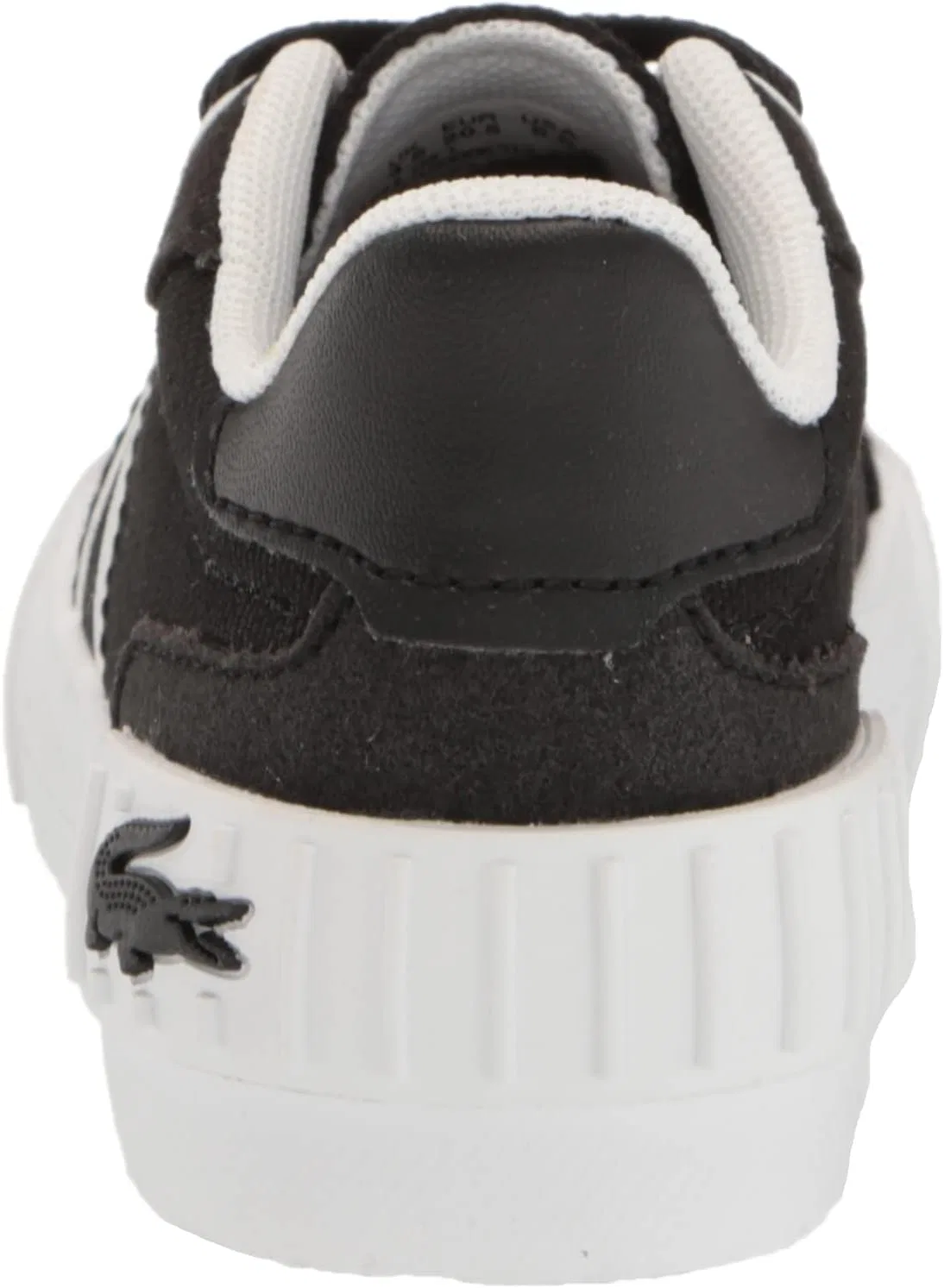 Детские кроссовки L004 Lacoste, Black/White Lace — фото 3