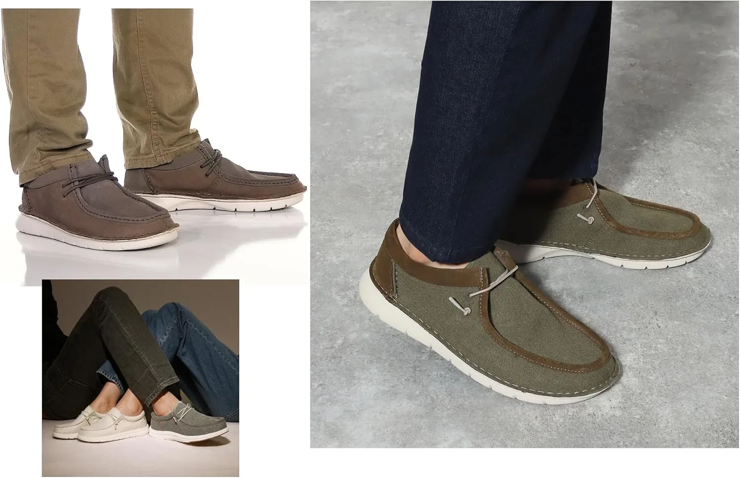Мужские модные кроссовки Clarks Colehill из нубуковой кожи Easy, Dark Sand — фото 2