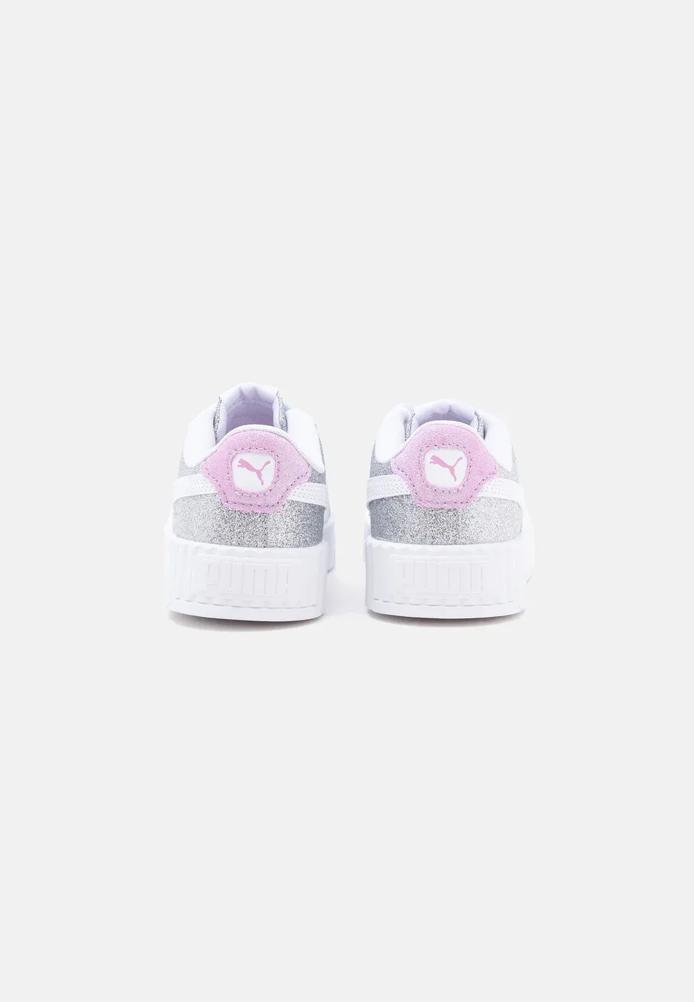 Кроссовки Carina 3.0 glitz унисекс Puma, Silver-Coloured/White — фото 3