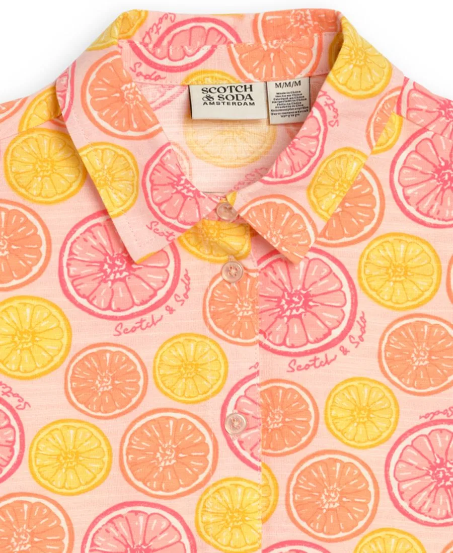 Комплект из топа и шорт с принтом Citrus SCOTCH & SODA, Light Pastel Pink — фото 3