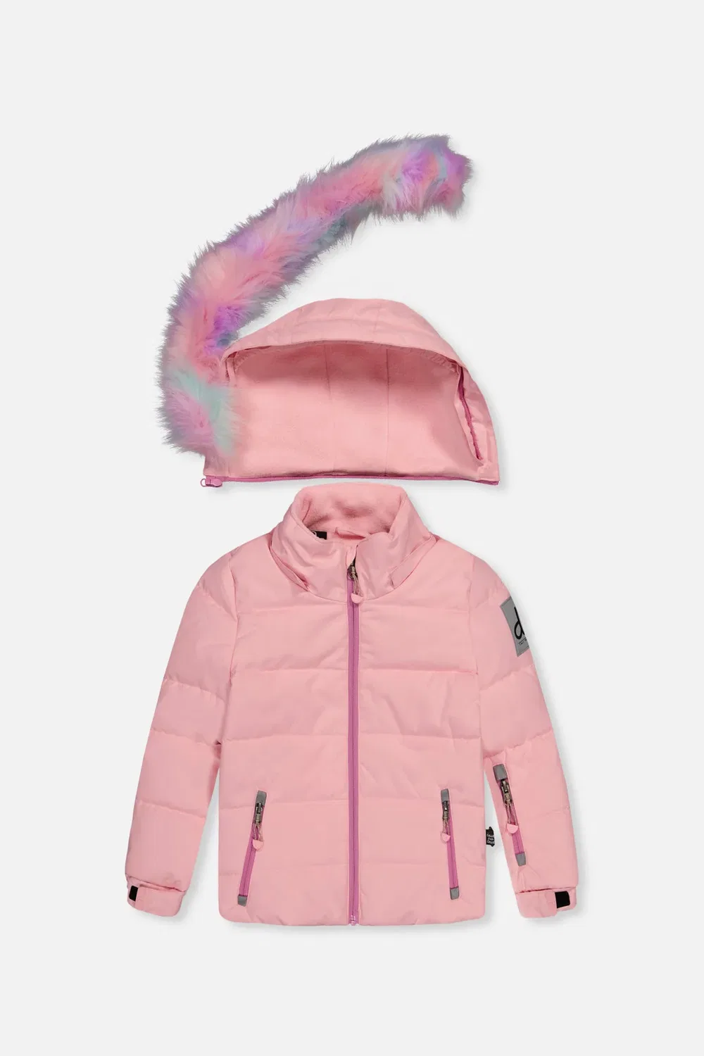 Детский комплект зимний комбинезон с курткой Deux par Deux, Light Pink — фото 2