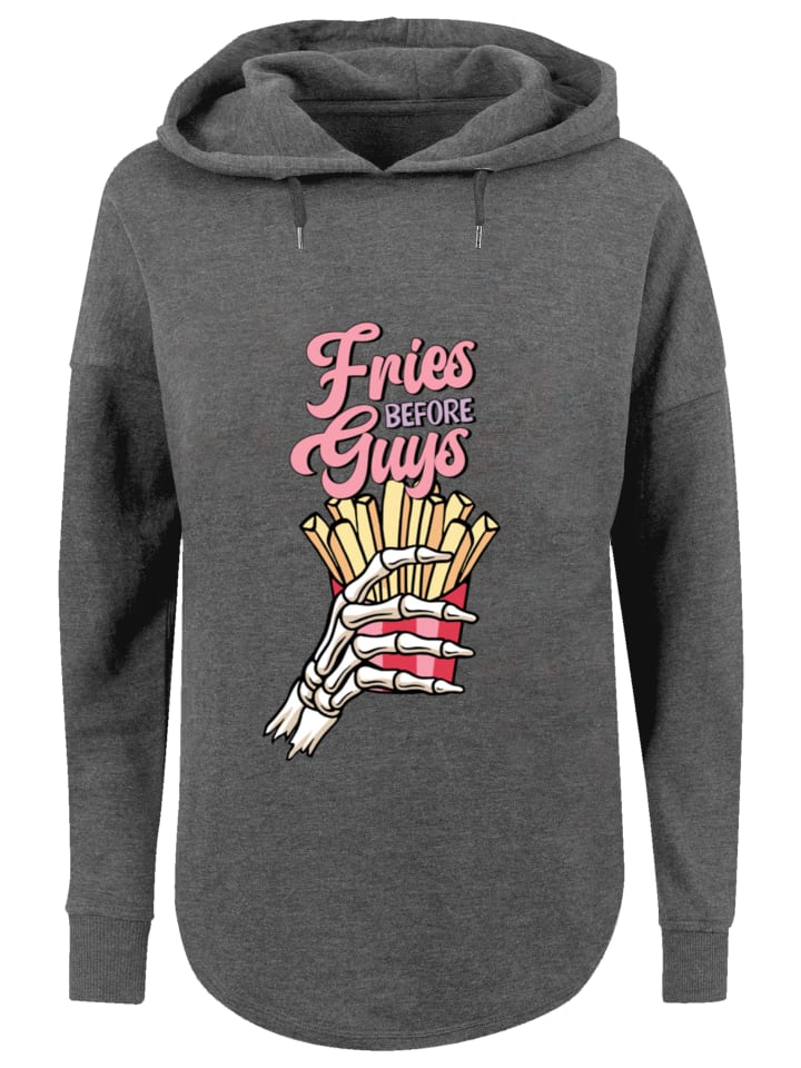 

Толстовка большого размера с надписью Анти-День святого Валентина: Картофель фри на углях F4NT4STIC