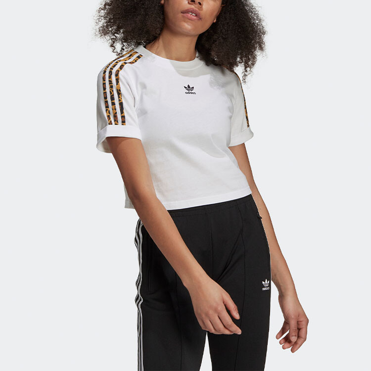 Укороченный топ женский белый Adidas Originals — фото 2