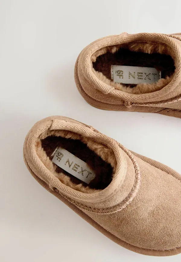 Ботинки замшевые Regular fit suede shoot shoes Next Tan Brown, светло-коричневый — фото 4