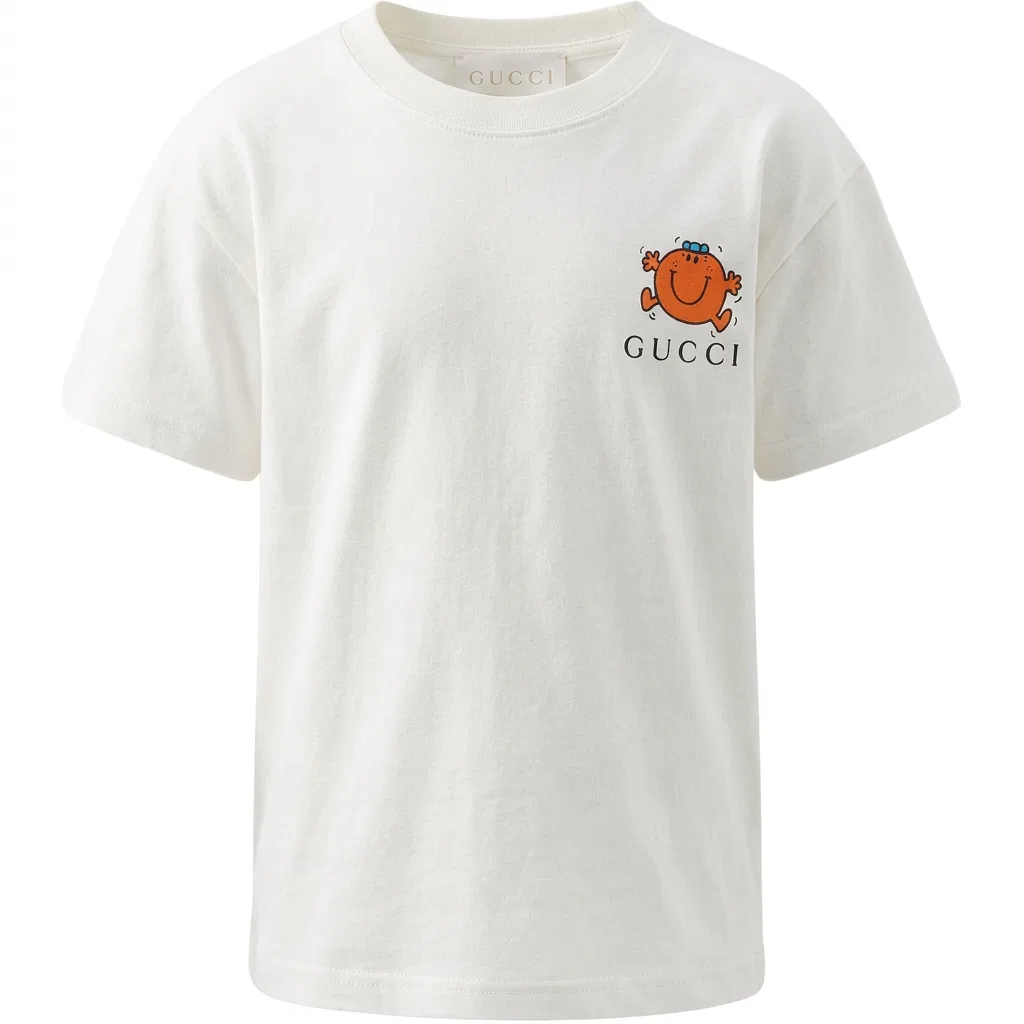 Детская футболка с круглым вырезом White GUCCI