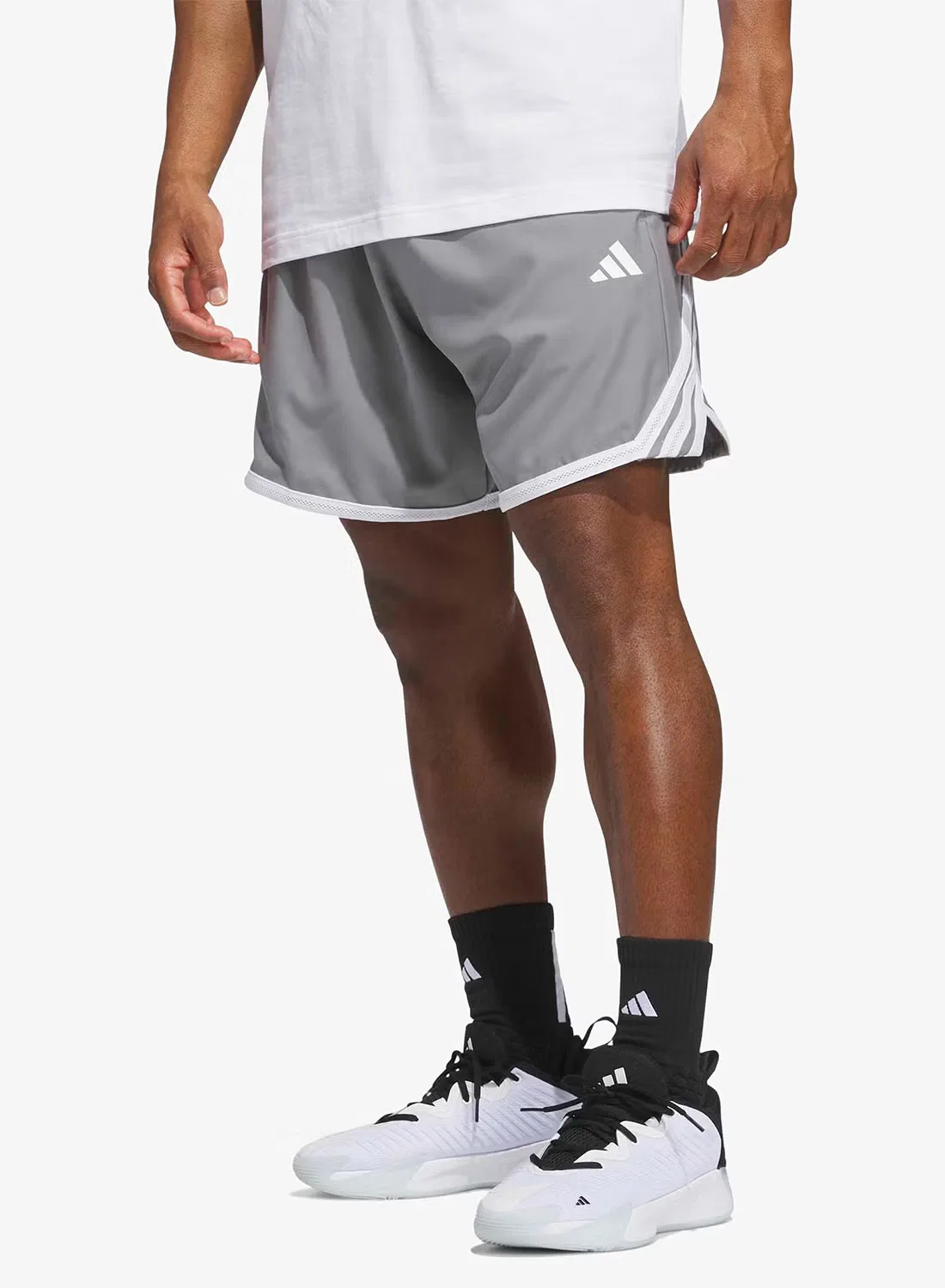 Шорты легкие с технологией Climacool 5" Crazy Lite Adidas, серый