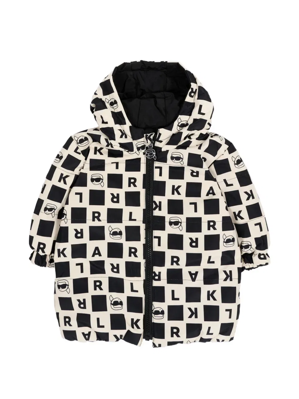 Куртка утепленная Karl Lagerfeld Kids, черный
