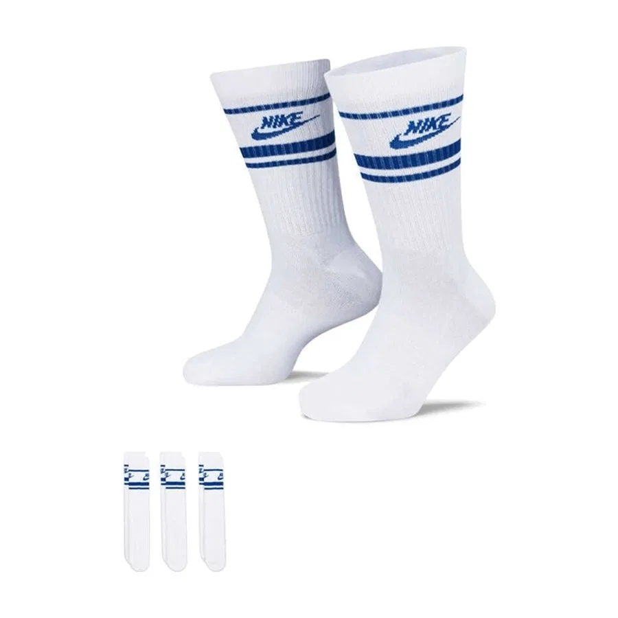 Носки спортивные с логотипом Nike Everyday Essential, 38-42 см, Белый