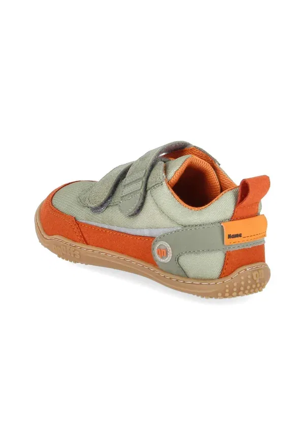 Ботинки из текстиля и синтетики Erle Qnuffs, Green-orange, оранжевый — фото 4