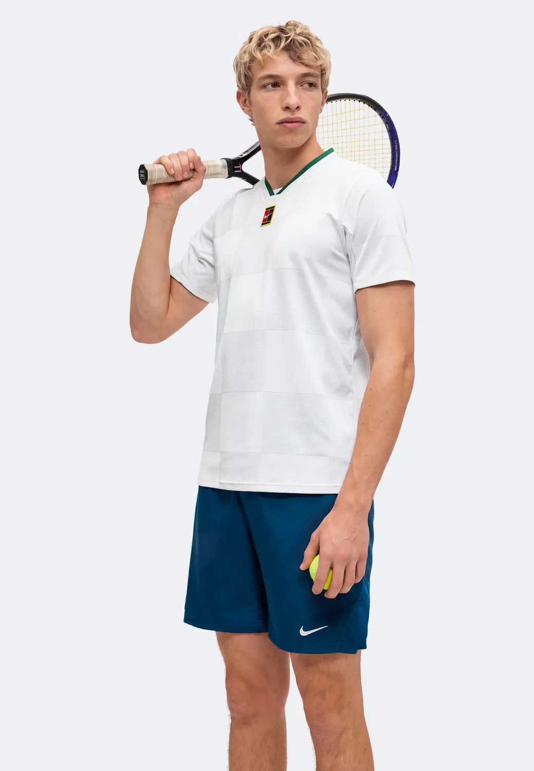 Футболка Nikecourt Advantage Slam - спортивная футболка Nike Performance, White/Gorge Green — фото 4