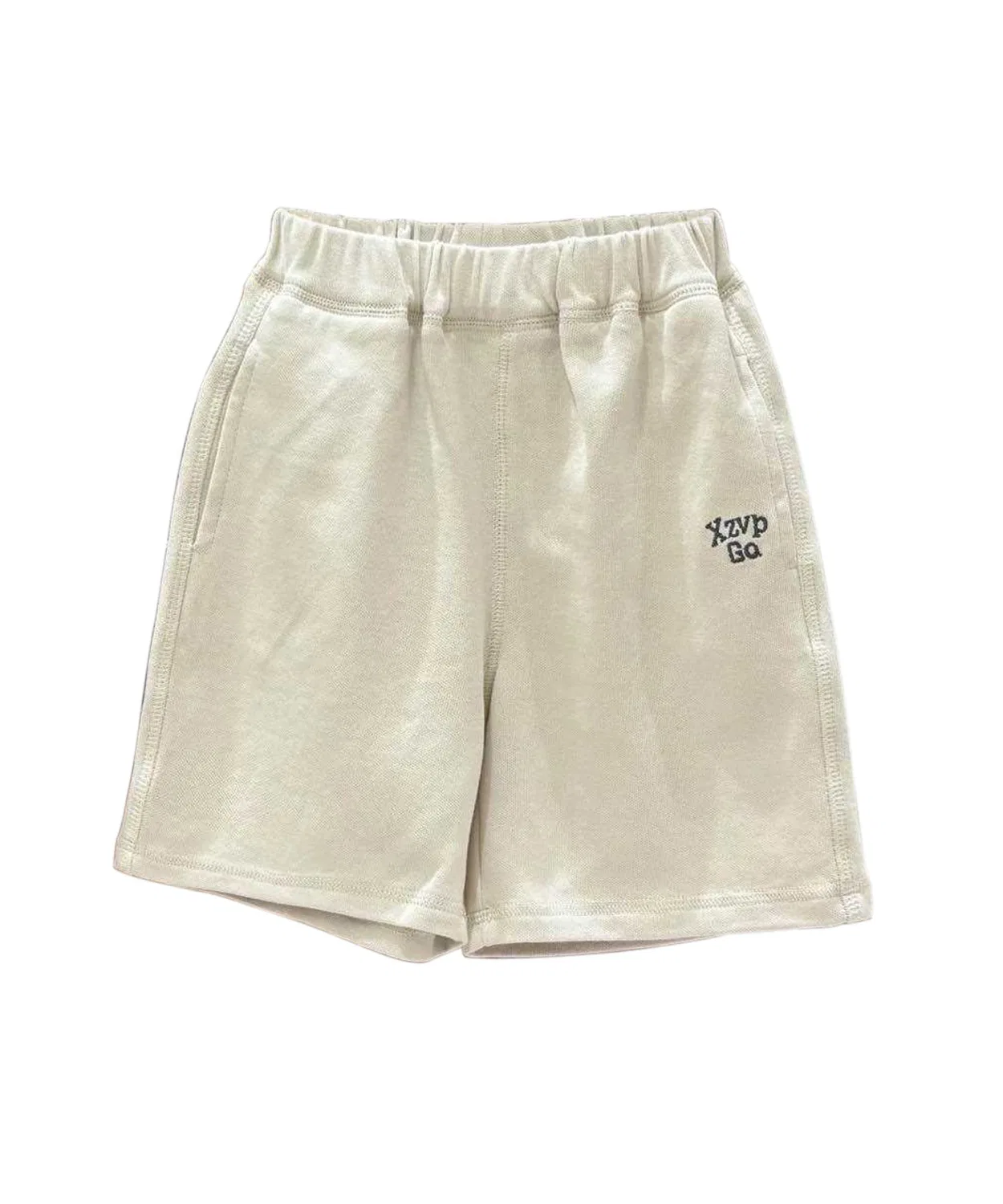 Детские шорты с логотипом, хлопковые, длина выше колена, модель SS, aimoha, Light Beige