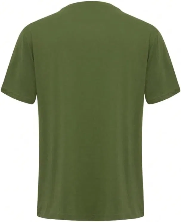 Мужская цветблок футболка Men's Summer Colorblock T-shirt, Army Green — фото 3