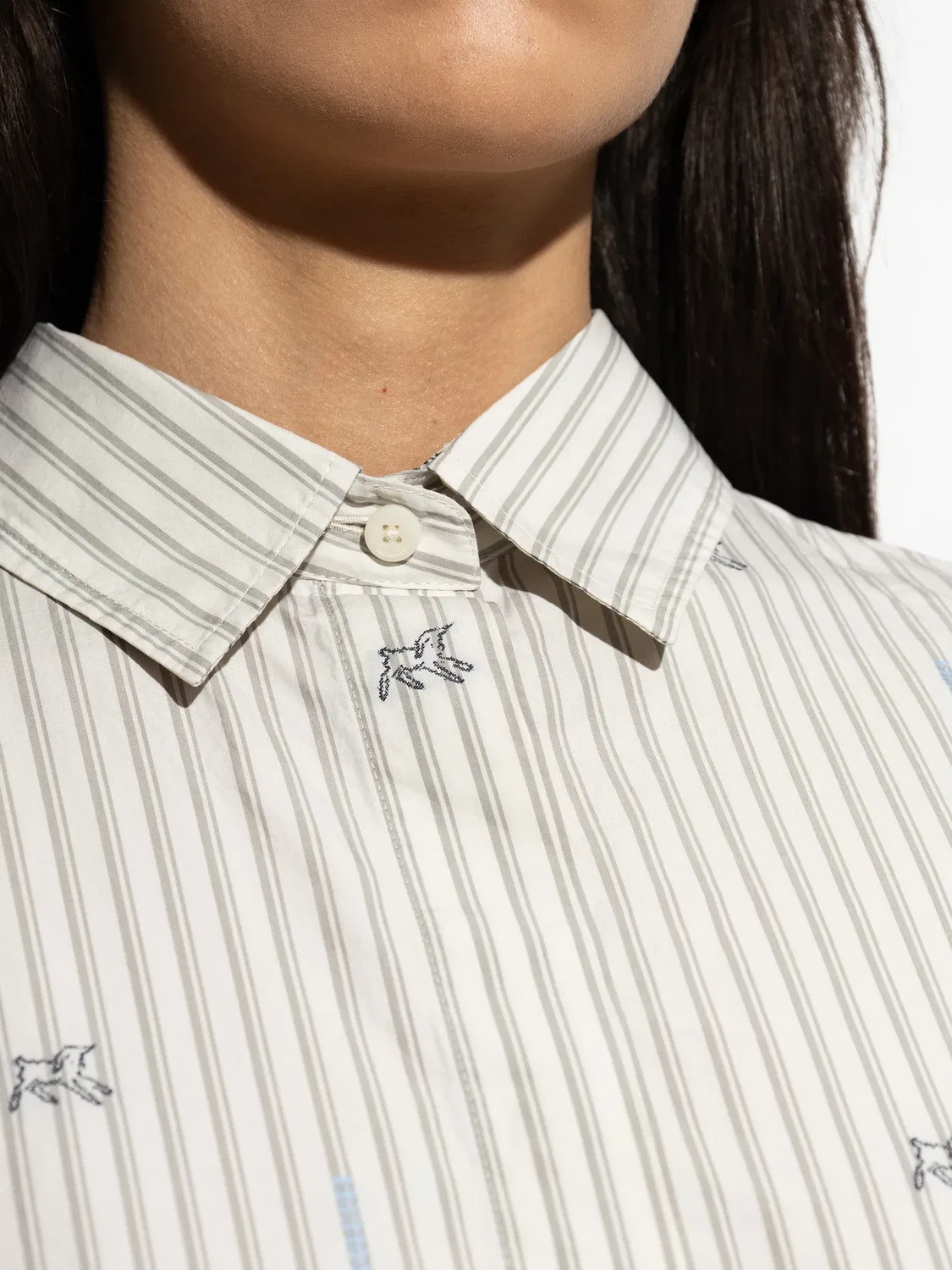 Рубашка Simon хлопковая Jacquemus, нейтральные — фото 3